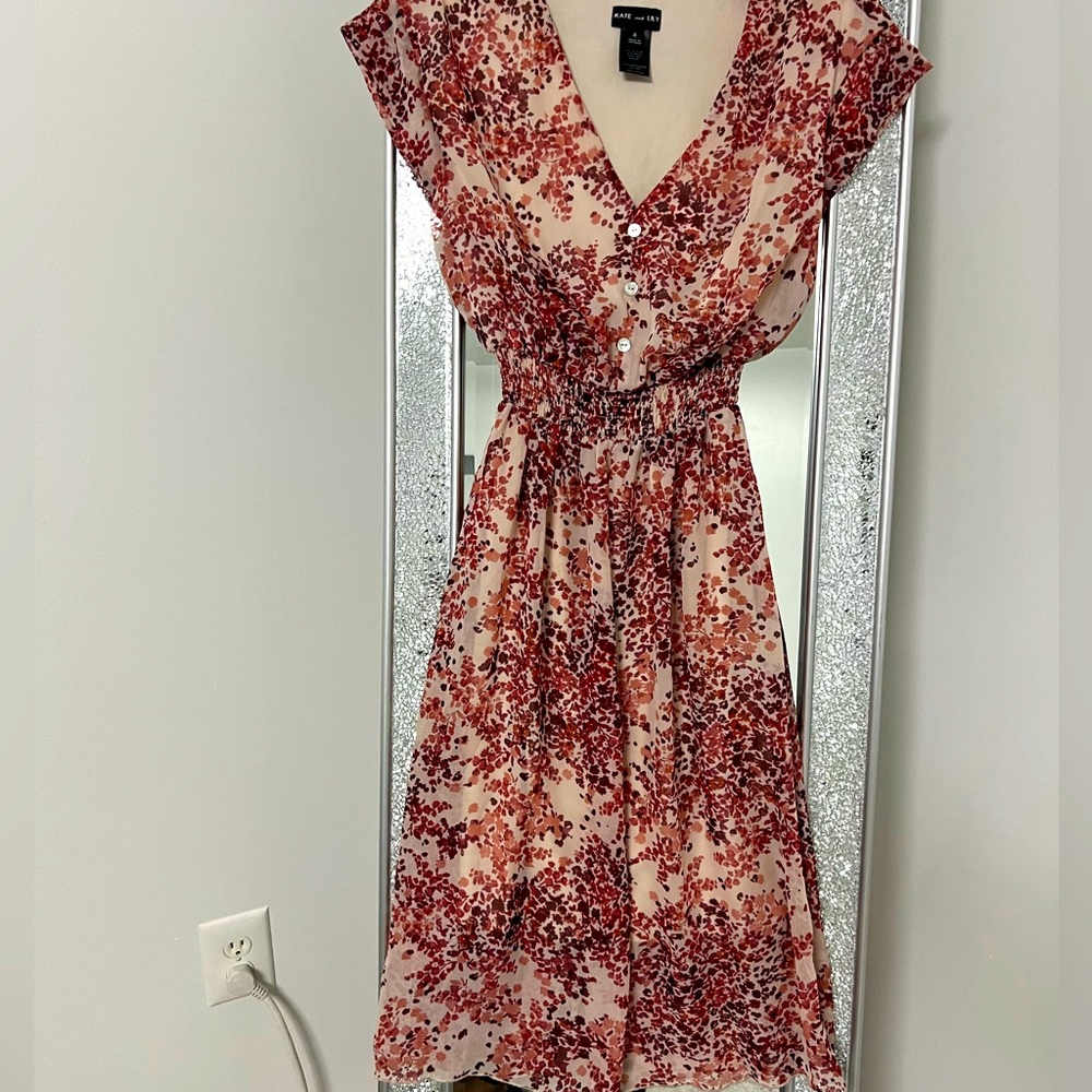 Floral short maxi dress